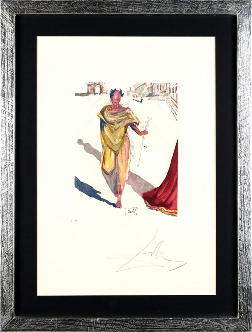 Salvador Dalí (1904-1989), Pilade kocha Hermionę, z cyklu: Sztuka kochania - Owidiusz