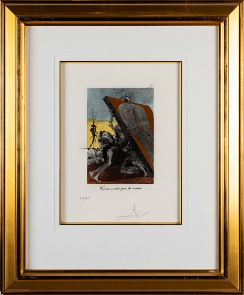 Salvador Dalí (1904-1989), Cinco o seis por lo menos, z cyklu: Les Caprices de Goya (Kaprysy Goi), 1977