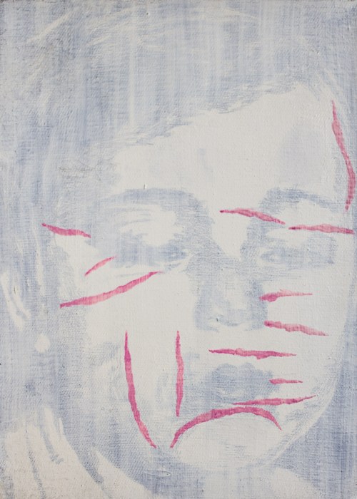 Grzegorz Sztwiertnia, 5L, akryl na płótnie, 35 x 25 cm, sygn. tył na krośnie 'G. SZTWIERTNIA 5L'