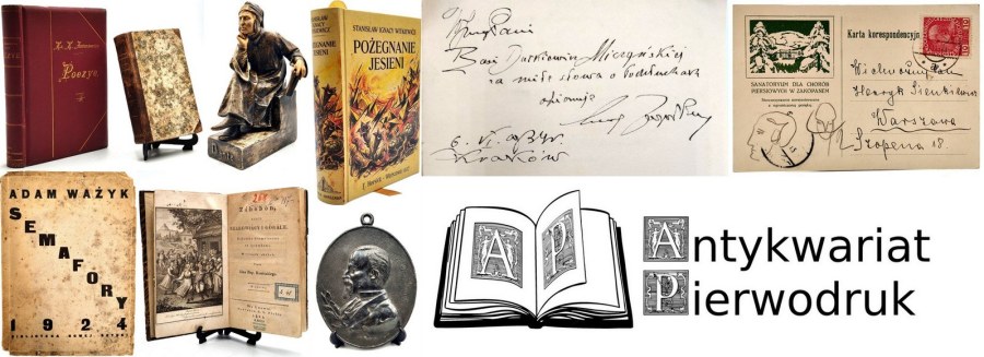 Aukcja XXXVII - Literatura - Pierwsze wydania - Autografy i rękopisy - Wyspiański, Żeromski, Witkiewicz, Zegadłowicz - Awangarda i Futuryzm 
