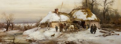 Auktion av polska målningar