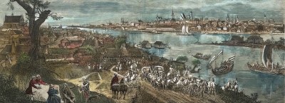Ксилографии XIX века Живопись, виды городов