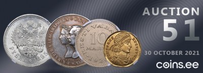 Asta 51: 4300 lotti di monete, medaglie e banconote antiche, russe e mondiali
