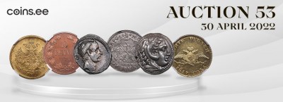 Аукцион 53: Древние и мировые монеты, коллекция сертифицированных монет Финляндии