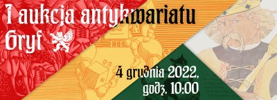 I Аукціон антикварної книгарні "Гриф" - Стрийська, Фангор, Шанцер, Лем, Скочиляс, Історія, Варсавіана