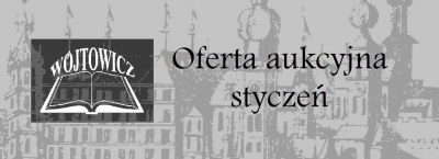 Livraria Wójtowicz Antiquarian Bookshop, oferta de leilões - janeiro