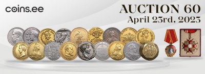 60. aukció: Ősi és világ érmék, érmek és papírpénzek