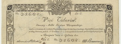 17. sz. tematikus aukció "Lengyel és rokon bankjegyek"