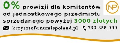 15 NUMIS POLAND Krzysztof Klitończyk aukcionas (gegužės 18-19 d.)