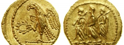 E-auktion 599: Litteratur, guld, antika, medeltida, polska och utländska mynt, silvertackor och medaljer.