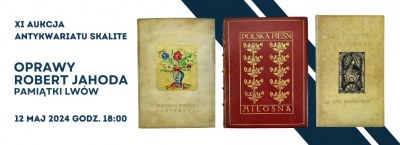 Exhibition Bindings by Robert Jahoda, Sienkiewicz, Pogo Lviv Commemorative Book - XI Skalite Antiquarian Auction