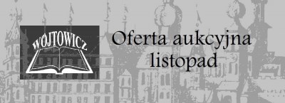 Libreria antiquaria Wójtowicz, offerta d'asta - novembre