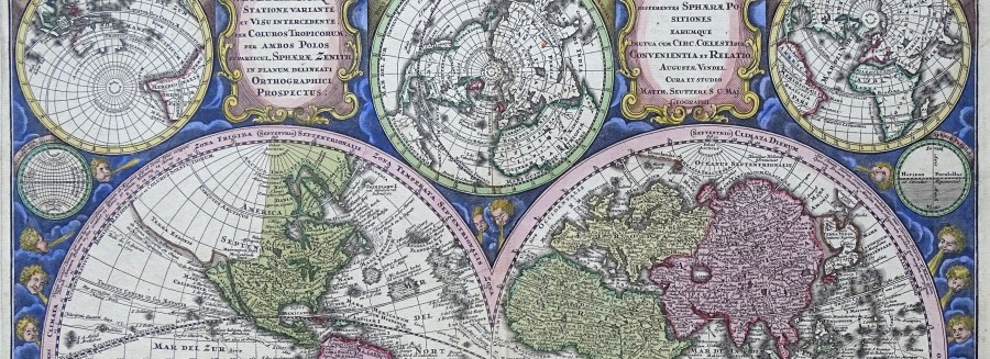 Kartografia - mapy i widoki miast - grafika - varia