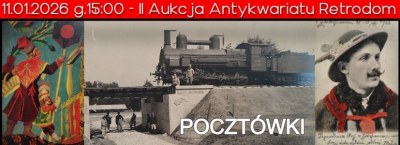 Album z budowy linii kolejowej Kraków-Płaszów-Prokocim, Pocztówki: Stryjeńska, Tatry, Gliwice, Lwów, Wilno, Górny Śląsk - II Aukcja Antykwariatu Retrodom