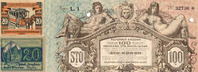 Aukcja 2 - Papierowy pieniądz zastępczy ziem polskich