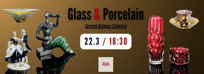 Exkluzív csehszlovák művészi üveg és porcelán | Magángyűjtemény | 1960-70-es évek | #4