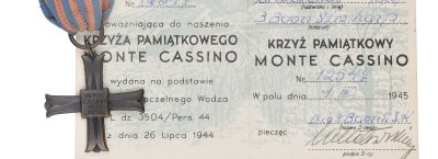 "Daar een Pool met Eer getrouwd". - Speciale militaire veiling van de veroveraars van Monte Cassino