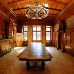 Biblioteka pałacowa w stylu zakopiańskim