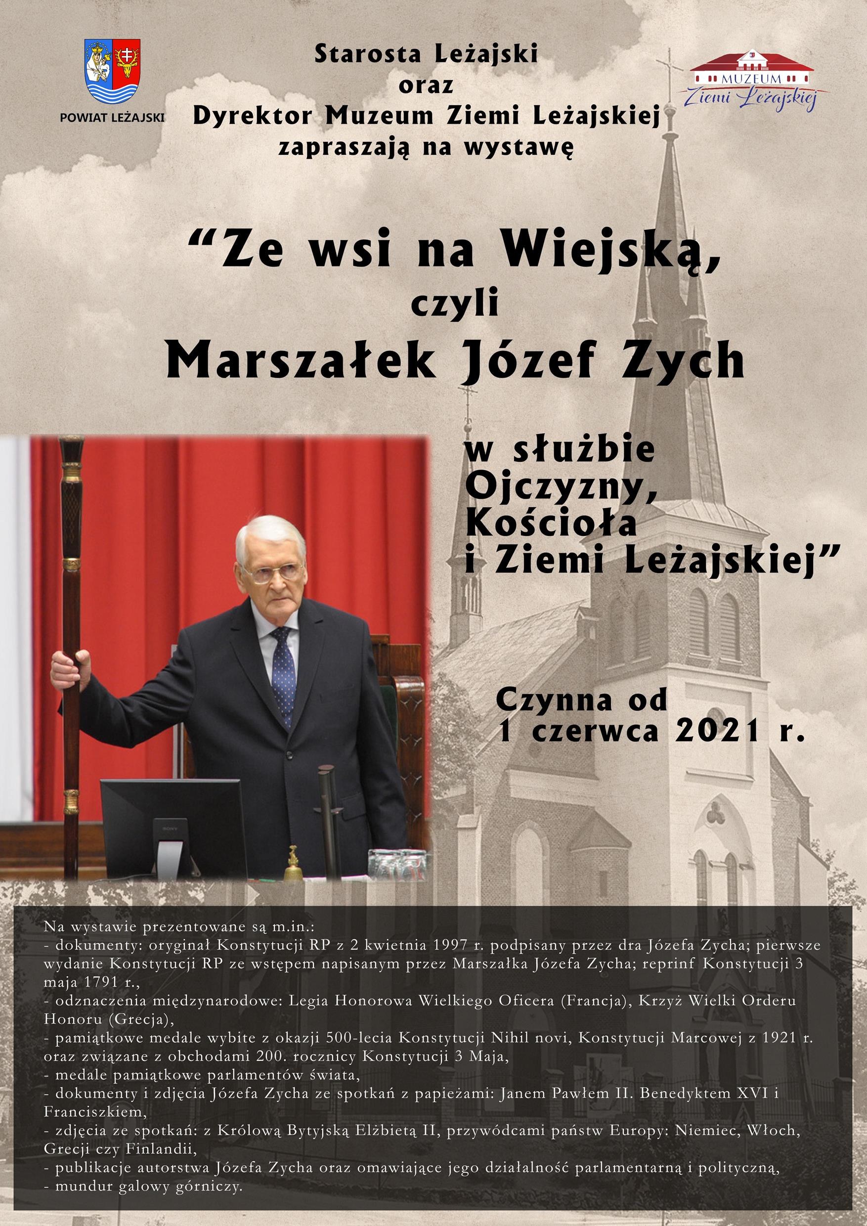 Ze wsi na Wiejską - Marszałek Józef Zych