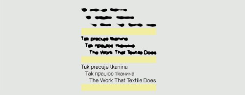 TAK PRACUJE TKANINA. W ZBIORACH CMWŁ