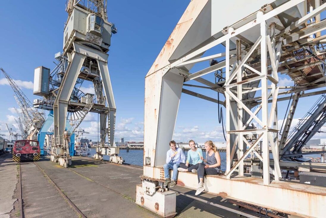 Güterumschlag am Bremer Kai