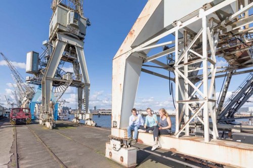 Güterumschlag am Bremer Kai