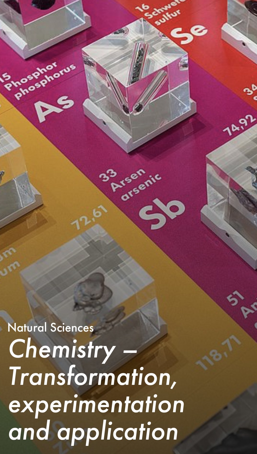 Chemie - Umwandlung, Experimentieren und Anwendung