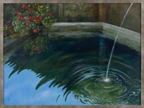 Maria Sadowska, PELARGONIE Z CYKLU AQUA – GDZIEŚ WE FRANCJI, 2012