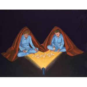 Jarosław Modzelewski, Dwaj Jarkowie grają na koloniach w karty własnej roboty