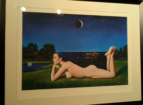 Rafał Olbiński (ur.1943), Rusałka limitowana inkografia, edycja I z XX wymiary 50 x 70 cm w oprawie