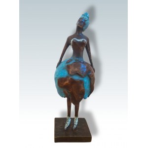 Ewa Rossano (ur.1974), Planetka rzeźba brąz patynowany, unikat, 2010