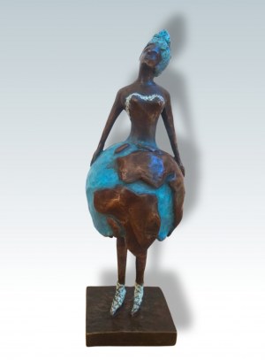 Ewa Rossano (ur.1974), Planetka rzeźba brąz patynowany, unikat, 2010