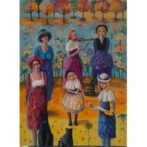 Mirosława Smerek-Bielecka (ur.1953), Koncert w ogrodzie,2024