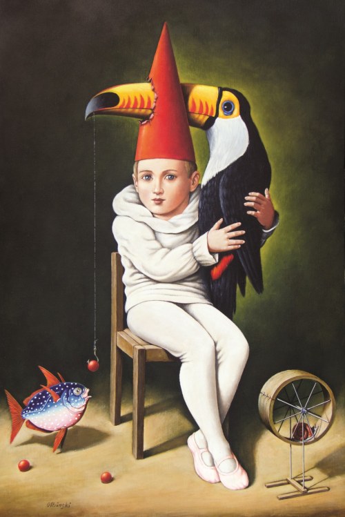 Rafał Olbiński (ur.1943), Wynalazek bajki limitowana inkografia,  30 x 21 , edycja I/XXV