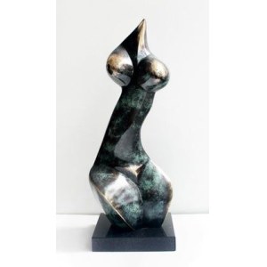 Stanisław Wysocki (ur.1949), Bella rzeźba brąz patynowany, 2013, 50 x 17 x 13 cm