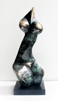 Stanisław Wysocki (ur.1949), Bella rzeźba brąz patynowany, 2013, 50 x 17 x 13 cm
