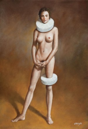 Rafał Olbiński (ur.1943), Maria Stuarda Limitowana, nisko sygnowana inkografia na papierze, edycja nr II z XX,  35 x 25 cm (B4))