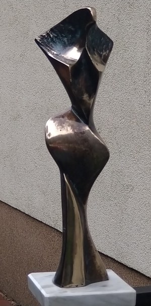 Stanisław Wysocki, Kwietna, rzeźba brąz patynowany, 32 cm wysokości, edycja 3 z 8, 2013