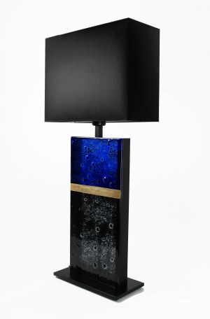 Edyta Barańska, Lampa Złoty podział - szkło artystyczne metodą Murano, wys. 85 cm