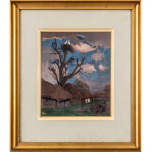 Henryk Szczygliński (1881-1944), Gniazdo bocianie, 1916
