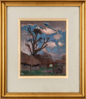Henryk Szczygliński (1881-1944), Gniazdo bocianie, 1916