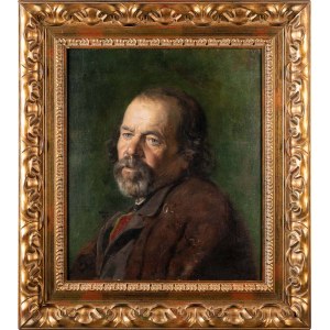 Wojciech Weiss (1875-1950), Portret chłopa w sukmanie, 1894/95