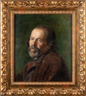 Wojciech Weiss (1875-1950), Portret chłopa w sukmanie, 1894/95