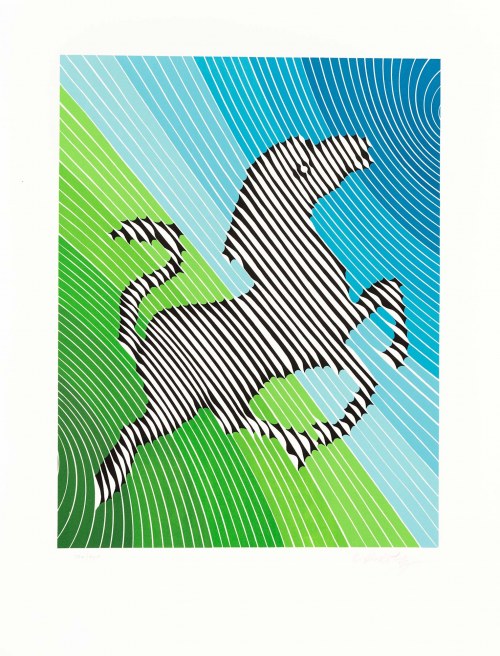 Victor Vasarely (1906-1997), Zebra nr 2, 1984