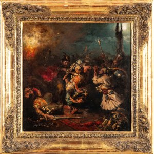 Wacław Pawliszak (1866-1905), Scena batalistyczna