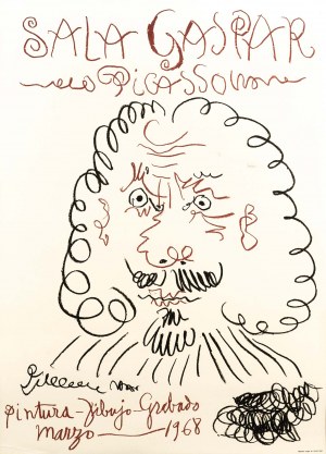Pablo Picasso (1881-1973), Plakat wystawy „Sala Gaspar - Picasso: Pintura, Dibujo, Grabado - Marzo 1968”