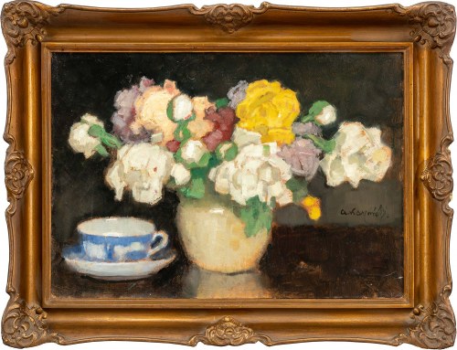 Alfons Karpiński (1875-1961), Kwiaty w wazonie