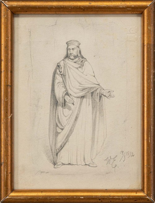 Walery Eljasz-Radzikowski (1841-1905), Szkic postaci, 1892