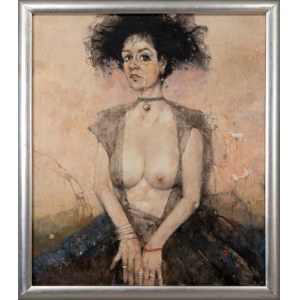 Jerzy Duda-Gracz (1941-2004), Portret Czarnej Damy Polskiej. Obraz 1887 / Wieś Kamion, 1995