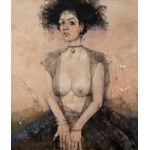 Jerzy Duda-Gracz (1941-2004), Portret Czarnej Damy Polskiej. Obraz 1887 / Wieś Kamion, 1995